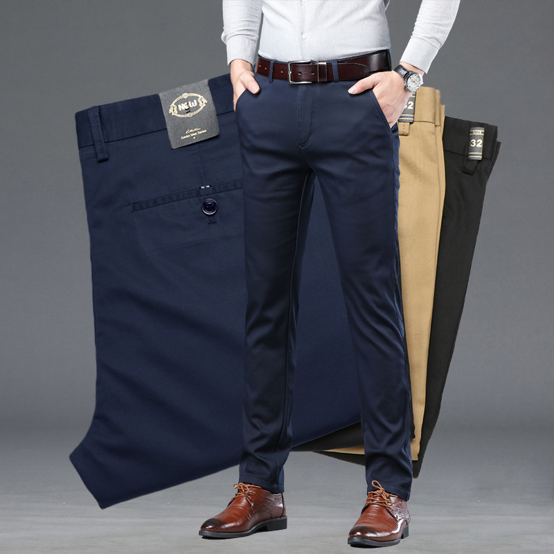 Summer Clothing Brands Men - 여름 얇은 남성 슬림 정장 바지
