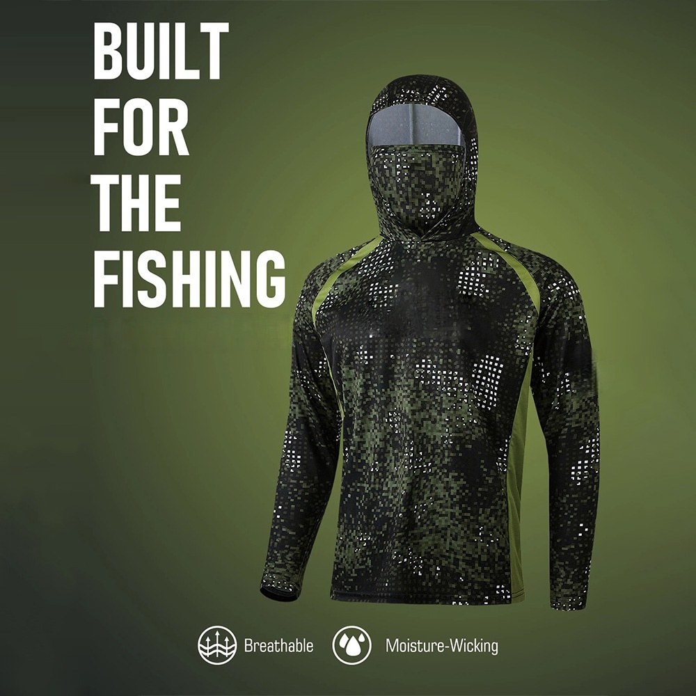 Summer Outdoor Clothing - MALFC 낚시 의류 남성 후드 낚시