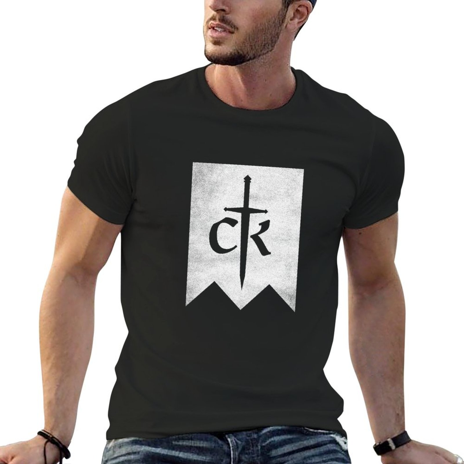 Summer Clothing Logo - Crusader Kings 3 디스트레스드 로고 티셔츠,