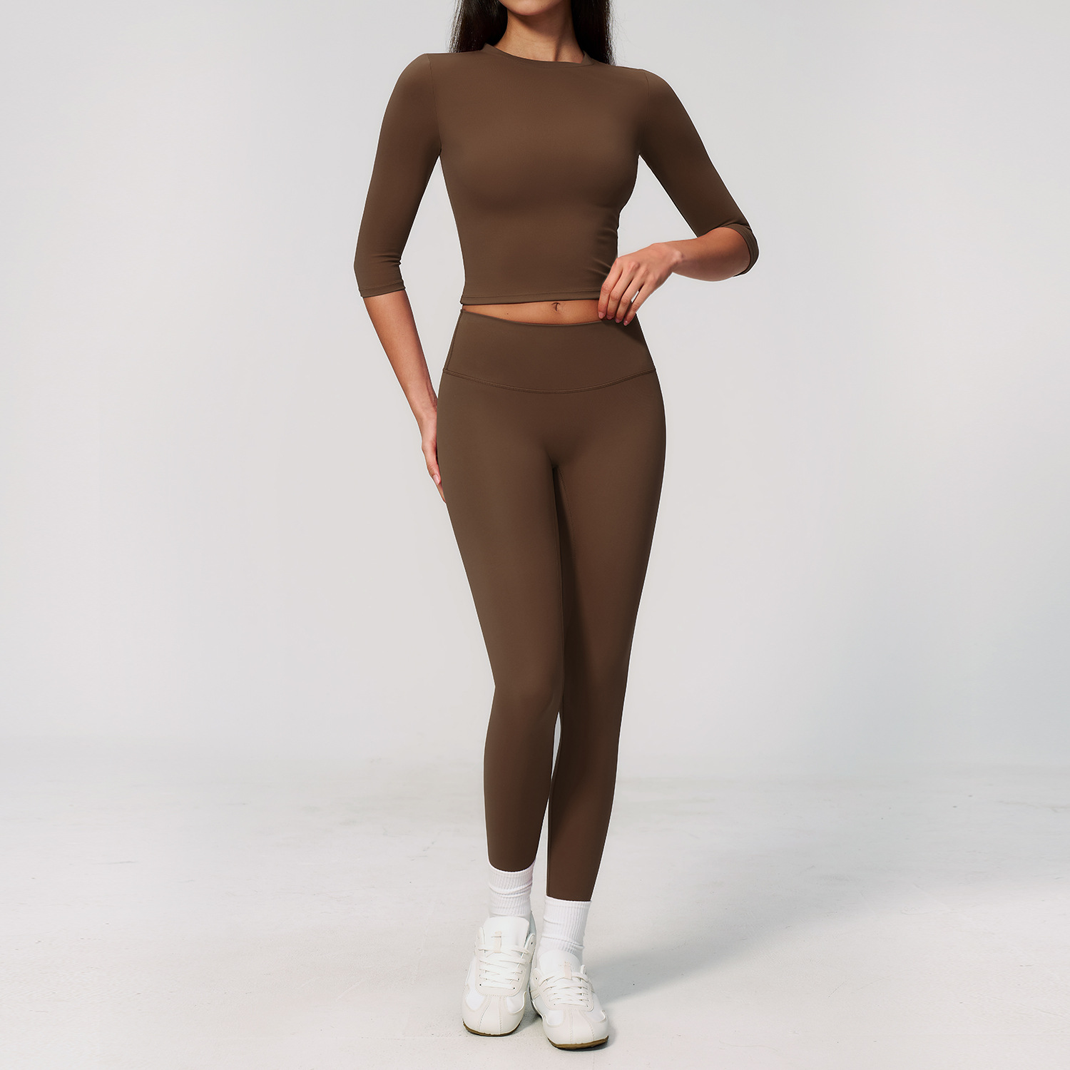 Summer Clothing Logo - 요가복 2피스 스포츠 세트 빠른 건조