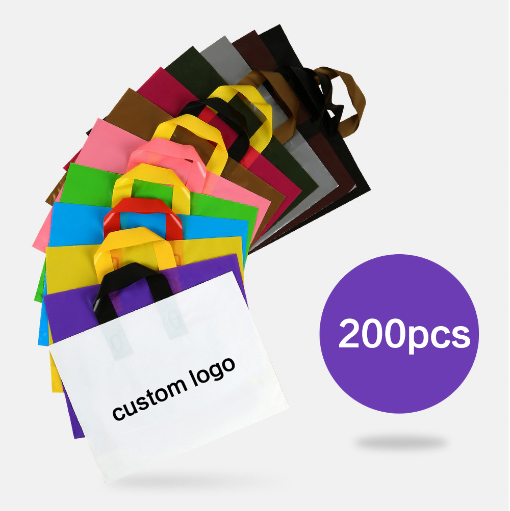 Summer Clothing Logo - 200개 맞춤형 로고 쇼핑백 플라스틱 가방