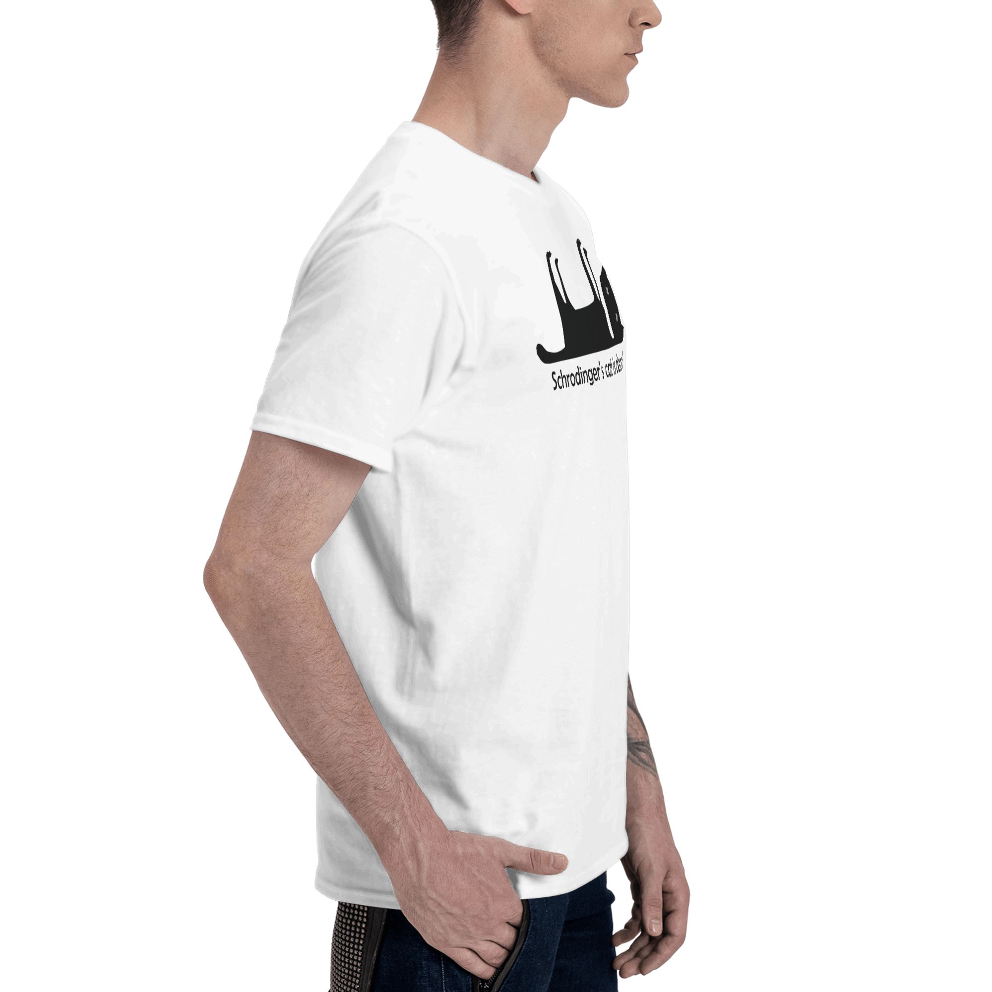 슈뢰딩거의 고양이는 죽었다 남성용 티셔츠 멋진 100% - Summer Clothing Ideas Men 리뷰 및 가격