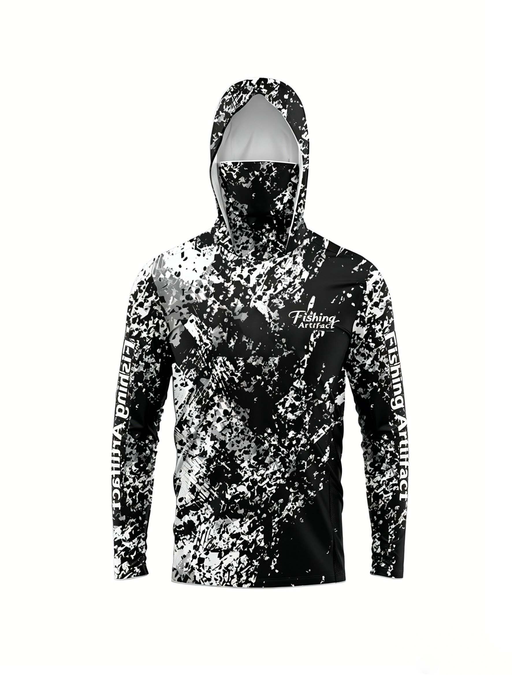 남성용 여름 3D 프린트 낚시 후드티(페이스 마스크 포 - Summer Outdoor Clothing 리뷰 및 가격