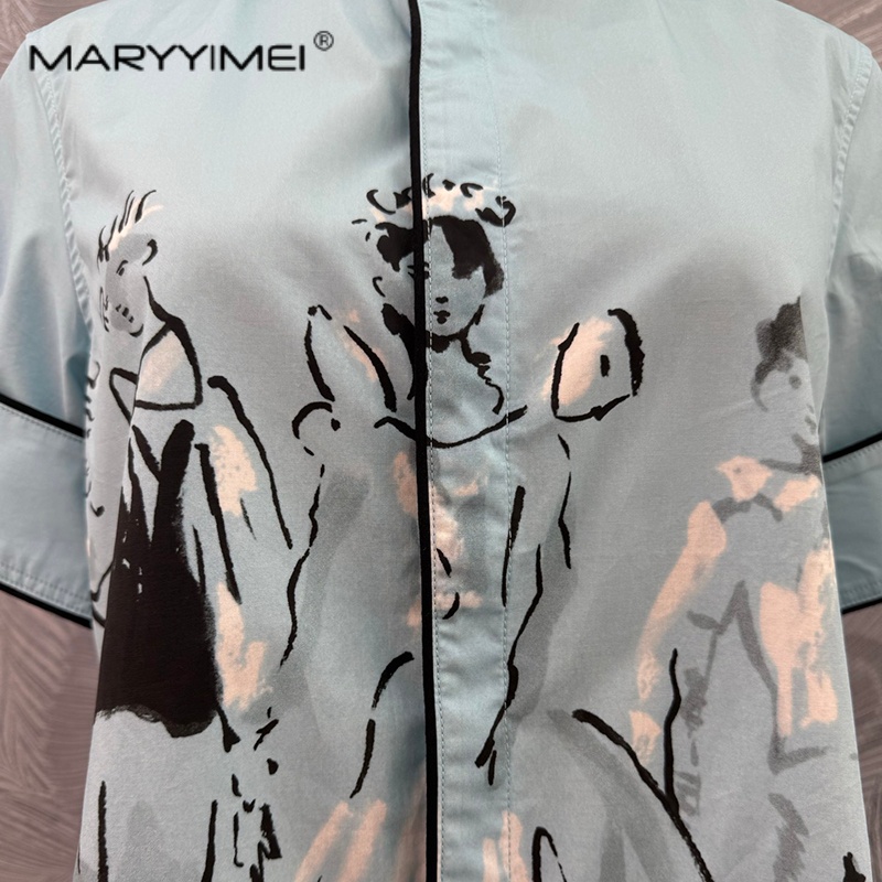 MARYYIMEI 패션 프린트 여성 의류 캐릭터 스탠드 - Summer Edit Clothing 리뷰 및 가격