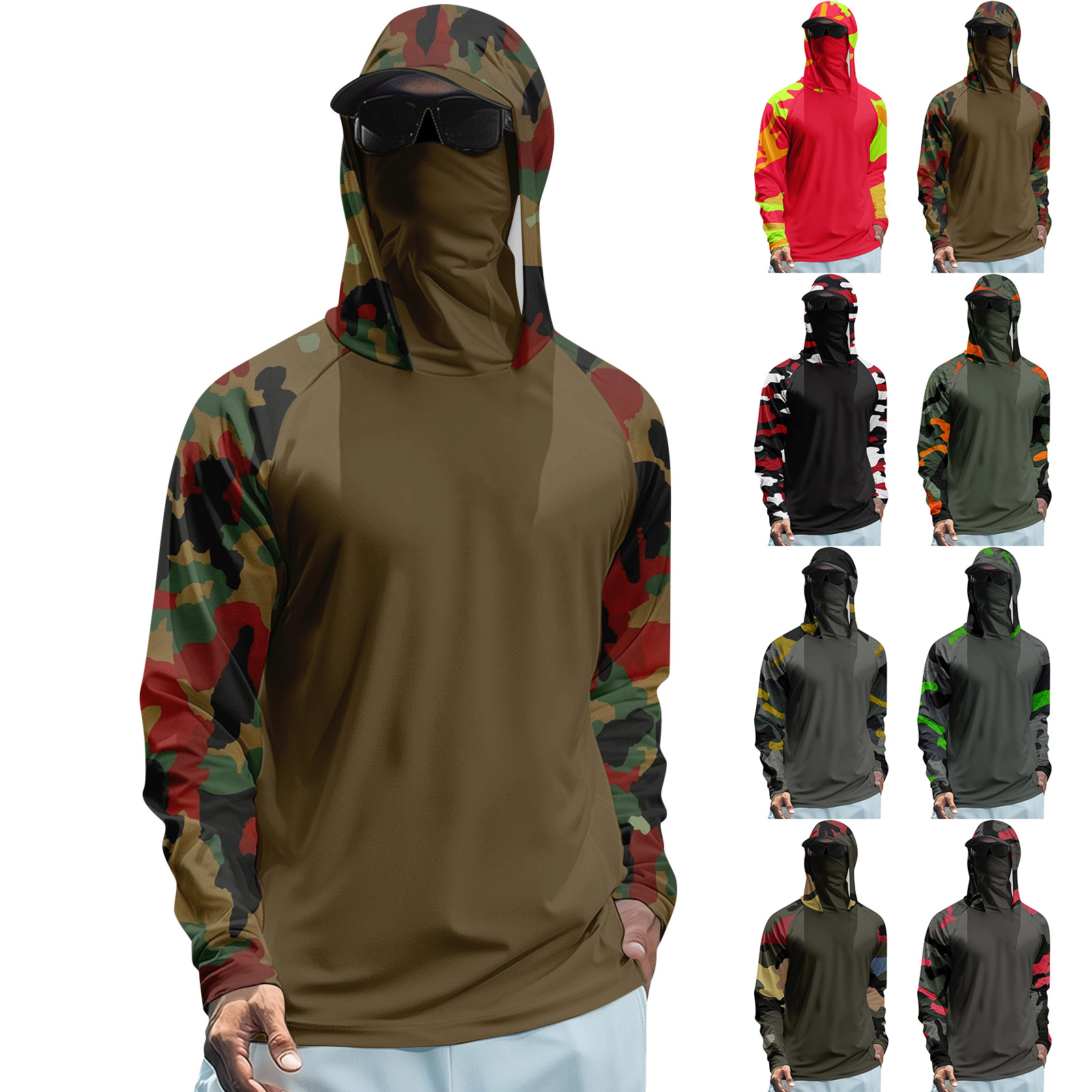 남성용 여름 프린트 속건성 긴팔 티셔츠 자외선 차단 의 - Summer Outdoor Clothing 리뷰 및 가격