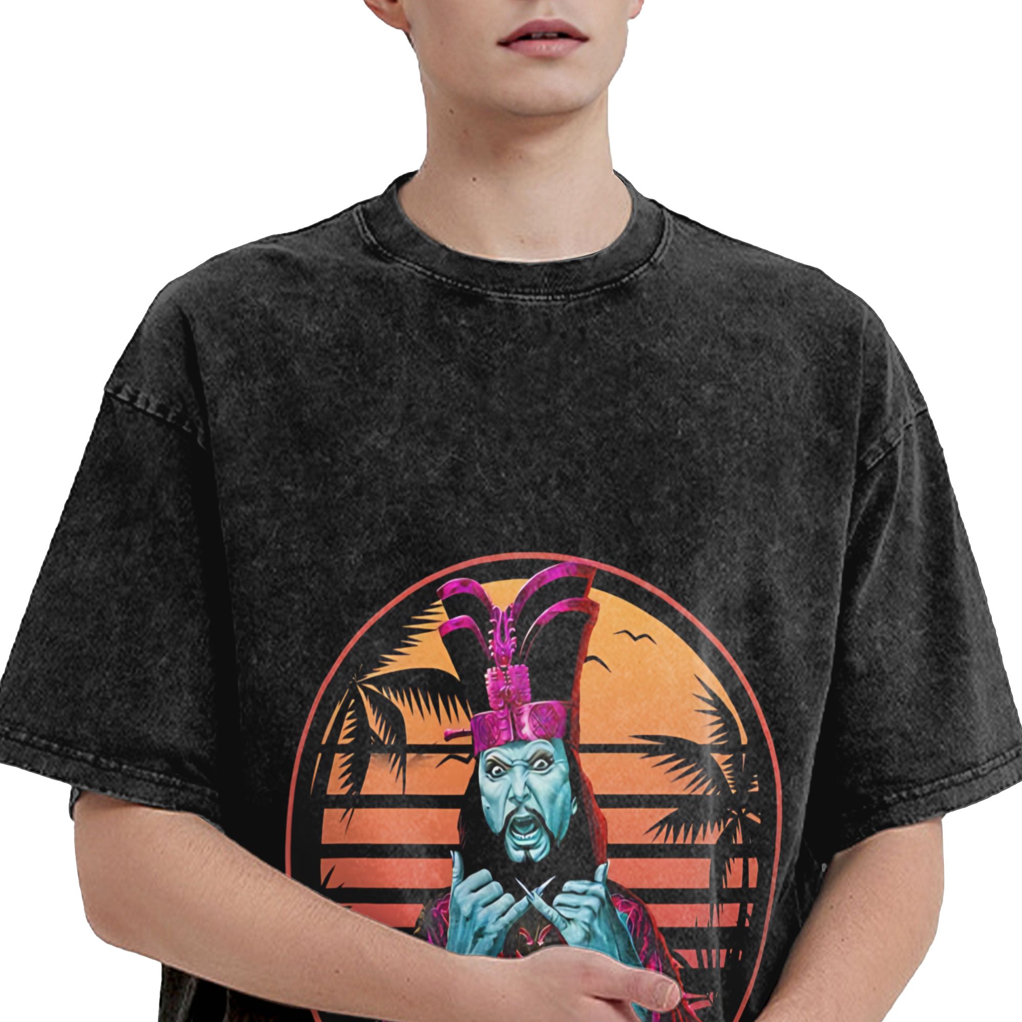 남성 티셔츠 Lo Pan 워시드 티셔츠 하라주쿠 여름  - Summer Clothing Ideas Men 리뷰 및 가격