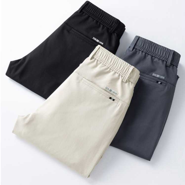 여름 얇은 남성 캐주얼 바지 트윌 원단 신축성 허리 비 - Summer Clothing Brands Men 리뷰 및 가격