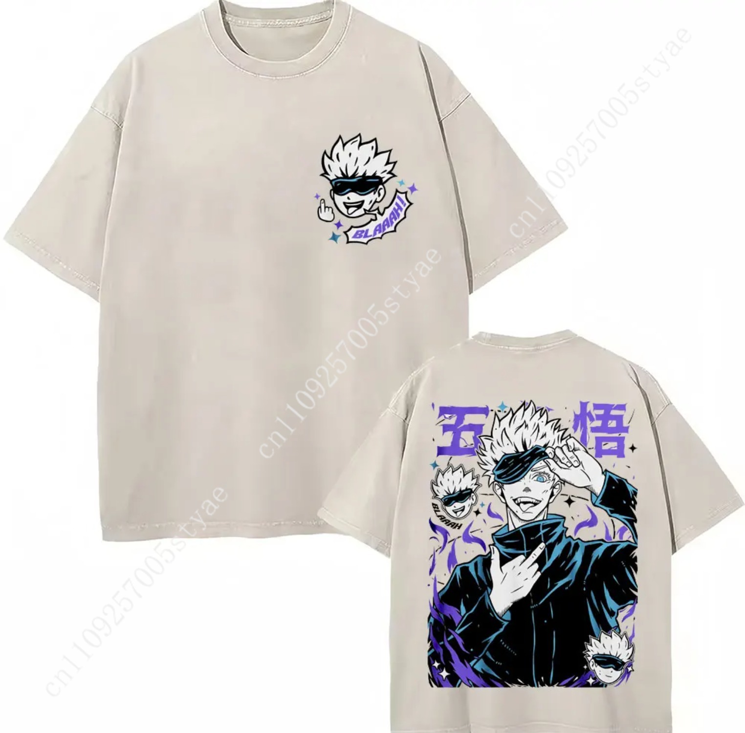 일본 애니메이션 Jujutsu Kaisen 워시드 티셔 - Summer Quilt 리뷰 및 가격