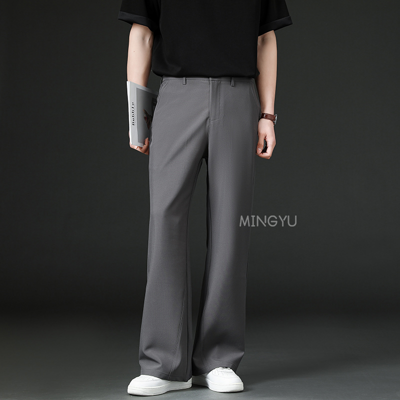 브랜드 의류 봄 여름 부드러운 플레어 팬츠 남성 비즈니 - Summer Clothing Brands Men 리뷰 및 가격