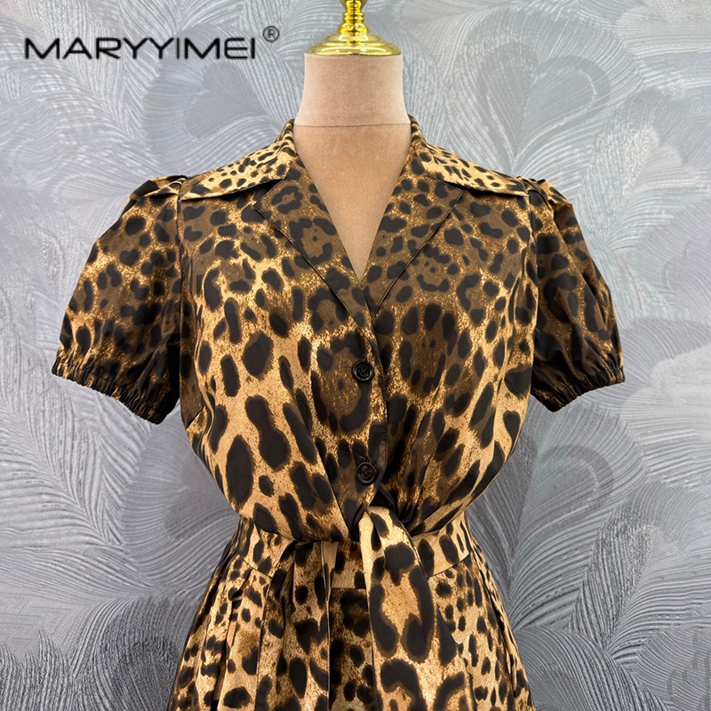 MARYYIMEI 패션 레오파드 프린트 여성 의류 라펠 - Summer Edit Clothing 리뷰 및 가격