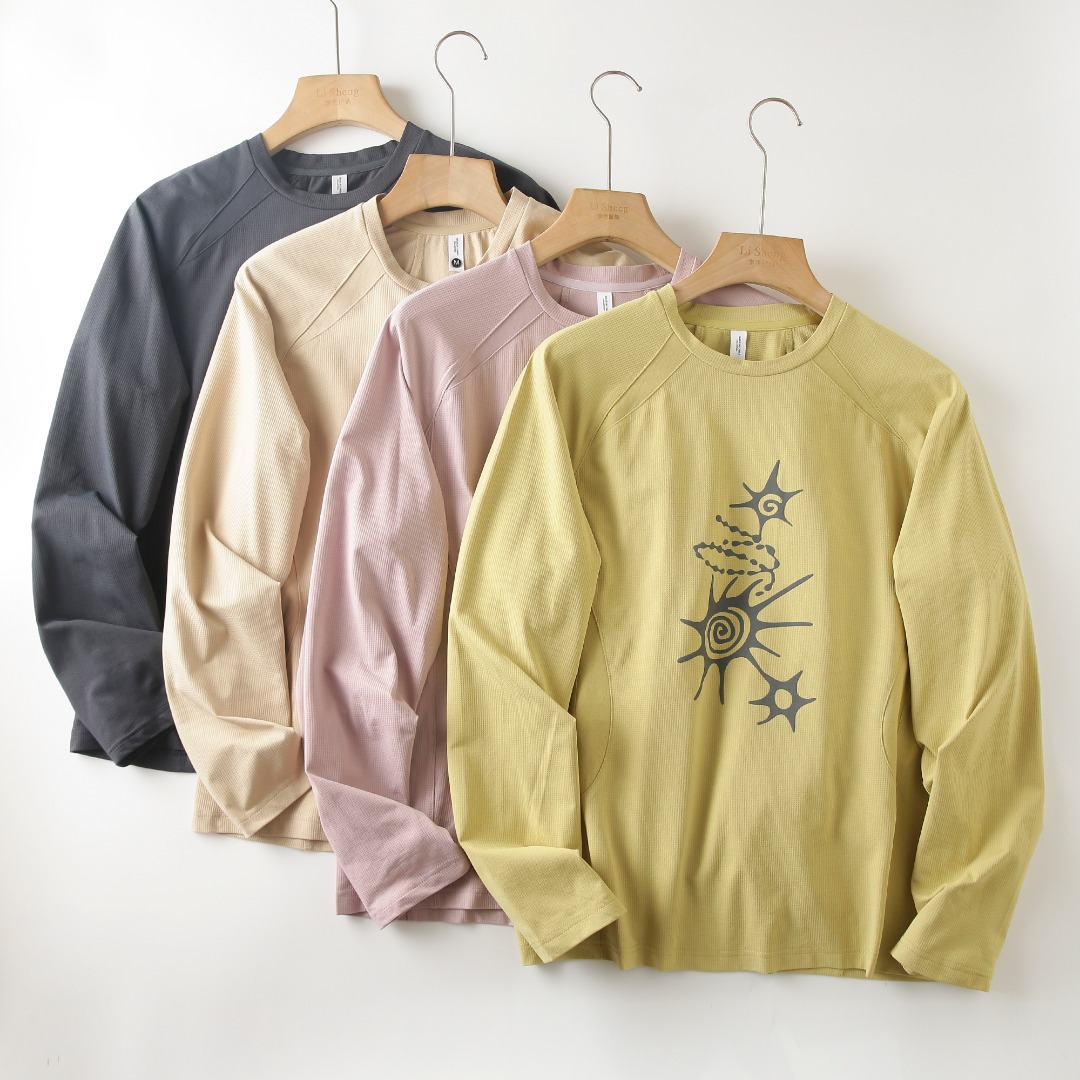 유니섹스 하이 스트레치 통기성 긴팔 티셔츠 – 항균,  - Summer Outdoor Clothing 리뷰 및 가격