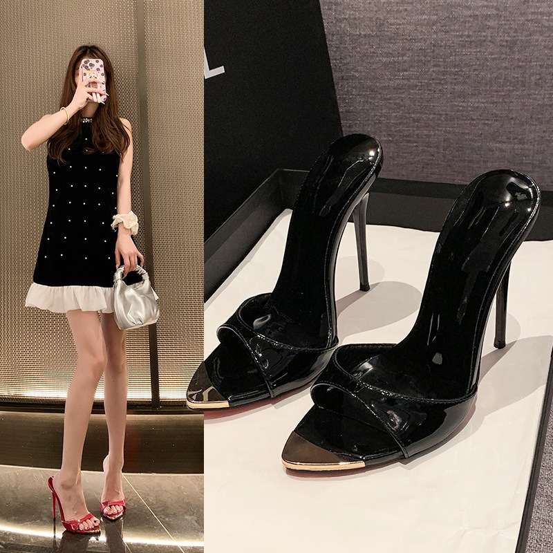 2026 신상 메탈 포인트 섹시 스틸레토 힐 슬리퍼 여 - Summer Clothing Sale 리뷰 및 가격